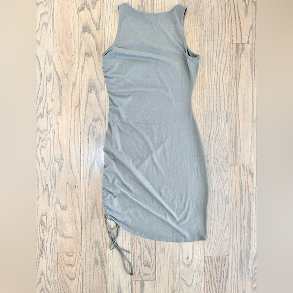 Trouvé Nordstrom Women’s Olive Green Ruched Dress Size X-Small - Picture 5 of 8
